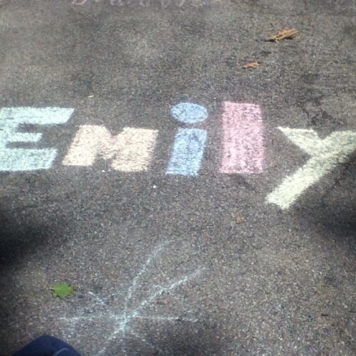 Sidewalk chalk #summer #bored #colorful