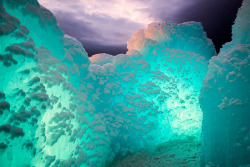 Sam Scholes. Glowing Ice (Ice Castles, Midway, Utah). 2014.