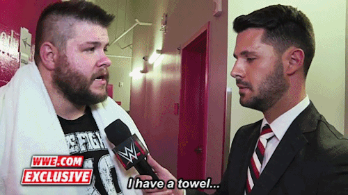 godzillawillsaveus:     A brutal encounter causes Kevin Owens to lash out backstage (x)  