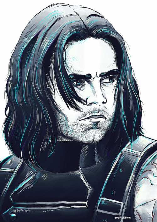 and one more print done. Have some Bucky for all your civil war feels.More in this style: Supernatur