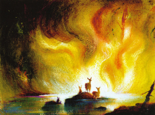 wannabeanimator:Bambi (1942) | pastel illustrations by Tyrus Wong (x)