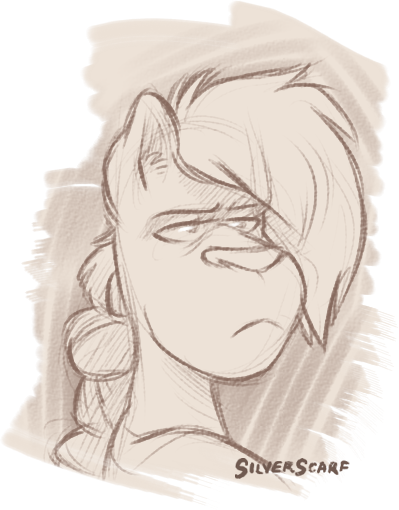 scarfofsilver: Tried my hand at caricaturizing my own characters. Hey, I’m satisfied