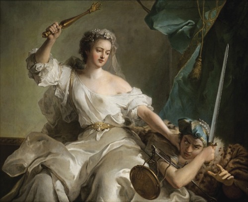 eatingbreadandhoney: Allegory of Justice Punishing Injustice by Jean-Marc Nattier 1737.