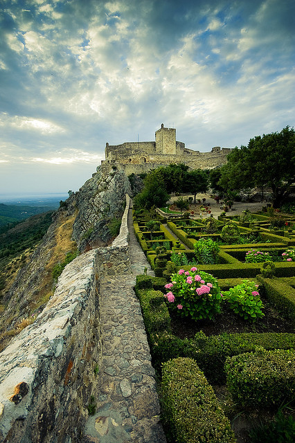 The gardens of Marvão Castle, Portugal (by Jsome1).