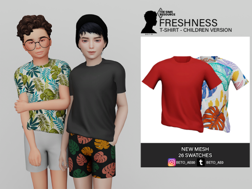 beto-ae0: Freshness (T-Shirt)  - 26 colors- New Mesh- All Lods- All maps DOWNLOAD IN TSR Freshness (