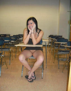 upskirtbabes2:  Now that’s an “A” student