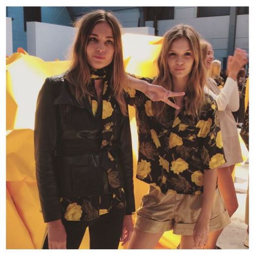 “lauralawaetz: Ganni girls ✌️ @nadjabender @josephineskriver #CPHFW @ganni”