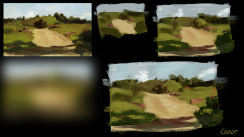 Color studies I did last week in class… I chose to work from paintings that I love and tried 