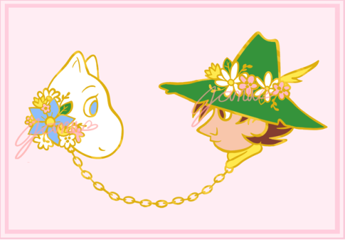 jannay-art: The pre-order for my Moomin collar pin is up now here 