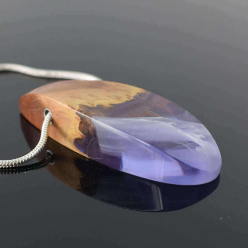lesstalkmoreillustration:  Handmade Wood & Resin Necklaces By Artfulresin On Etsy   *More Things & Stuff    