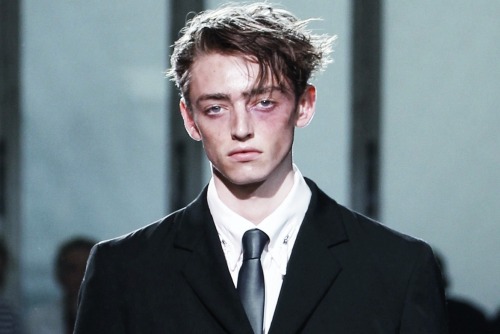 afvan:  Ben Waters at Yohji Yamamoto S/S 2013.