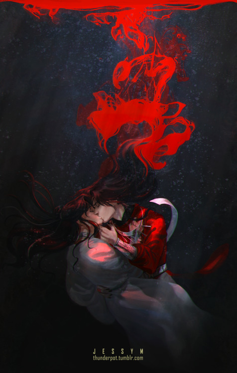 thunderpot: “The waters were freezing and the air was cold, too; yet, Xie Lian’s whole b