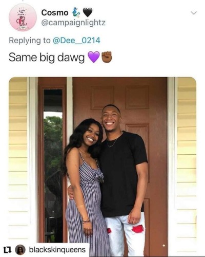 globalriseofblackpeople:Healthy black men and women do love each other. It’s the broken and the hurt that perpetuate the stereotypes and message that we don’t.