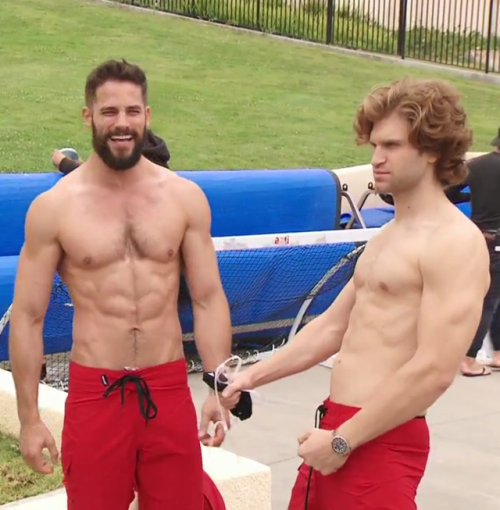 hotashellcelebmen:  More here :https://auscaps.me/2017/07/09/brant-daugherty-keegan-allen-and-galen-gering-shirtless-in-battle-of-the-network-stars-1-02/