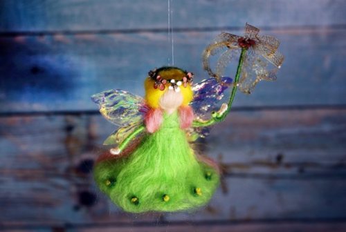 Miniature Felt Fairy Doll //FourFStore