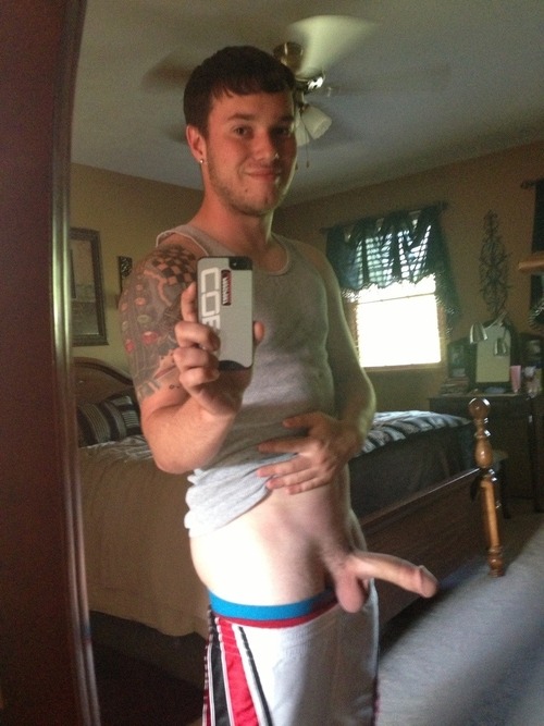 gaygeeksnsfw:  Fucking adorable as hell.  Nothing like a str8 boy showing off his cock and balls ——- We have cute gay geek shirts ShopGeekly.com  Gay Geeks Page - Gay Geek Group  You can submit pics via kik = gaygeeks