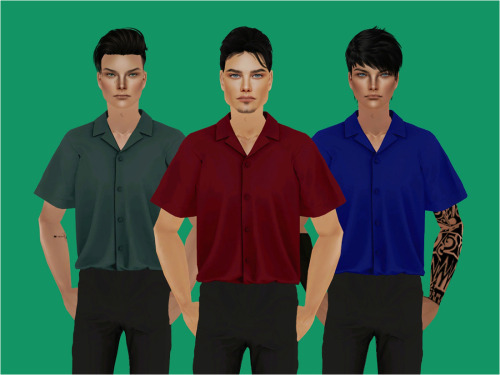  Short Sleeve Pajama Shirtto TS2! Original meshes&textures by @gorillax3 and you can find them