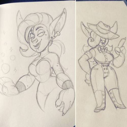 stardrunk: Bernadette Bomber aka Bernie the Bomb, goblin mage and mobster. :’) . #characterdesign #sketchbook #mobster #pinupgirl #bombshell #worldofwarcraft #goblin #pencilart #beauty #artists #delsharkOCs (at San Diego, California)