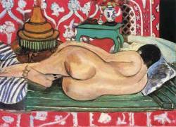 expressionism-art: Reclining Nude, back,
