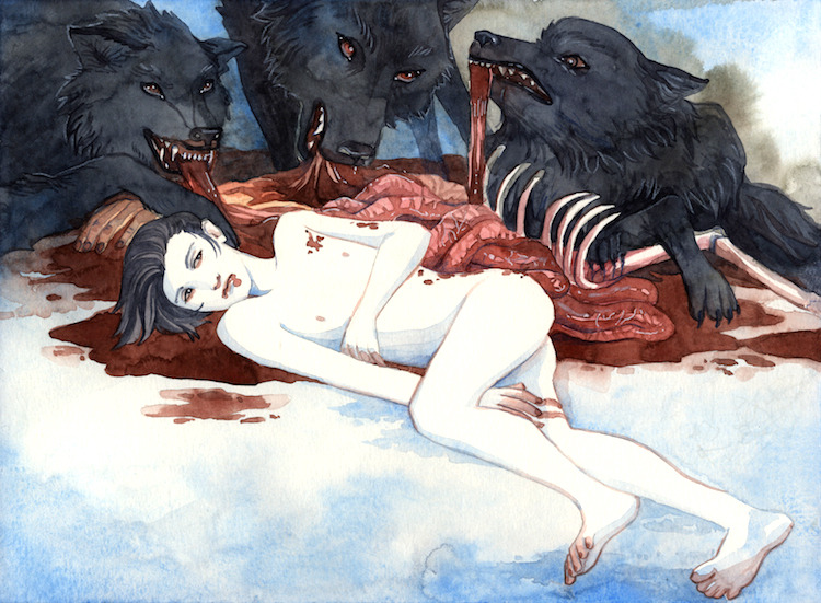 bluealaris:  Hi Everyone- a giant post of a number of original paintings that I’m