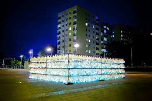 showmesomethingnewuk: A Labyrinth of Plastic Waste created by anonymous Spanish artistic group Luzin