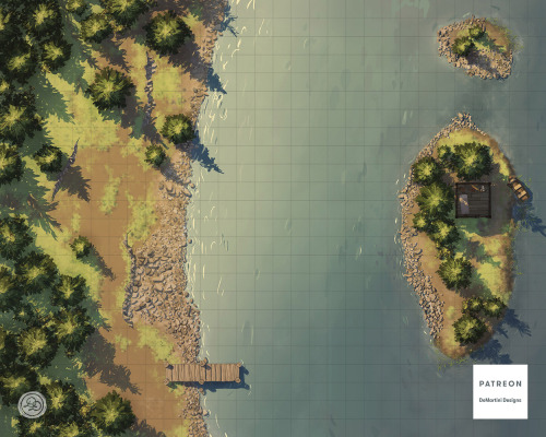 New Patreon Map: Pine Lake ShoreThe first map for this month could almost be called an XL map! It&am