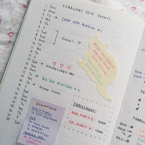 mintsprout:  a little peak inside my bullet journal 