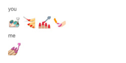 jeanralphiovaljean:  seraphknights:  jessica what the hell does this mean  okay this is important information. the nail-painting emoji (“paint my damn nails”, or pmdn, as it is known) represents an attitude of earned self-satisfaction or self-confidence.