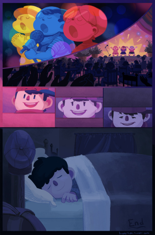 loopy-lupe:  One thing I really love about mother ½ is that it’s about going on an adventure in the purest sense  I wanted to capture that feeling, and I wanted to make sure even if a person has never played either game, they can still relate to that