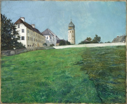 Wilhelm Trübner (German; 1851–1917)A View of FrauenchiemseeOil on canvas, 1891 Los Angeles County of