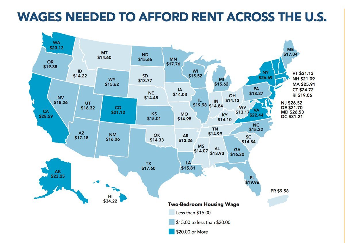 berniesrevolution: Reminder that this is what the minimum wage would need to be in