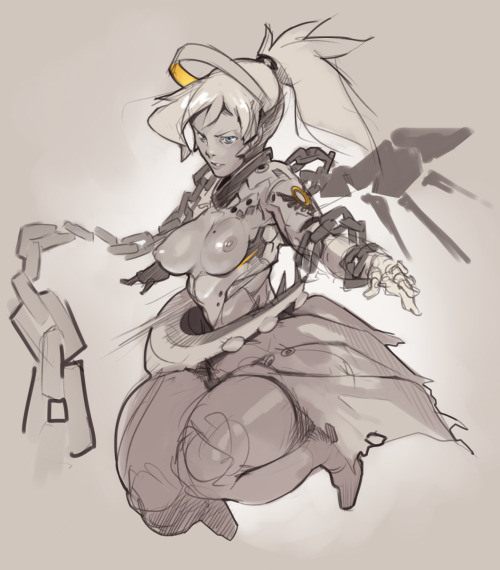 norasuko-art:  Some sexy Overwatch sketches porn pictures