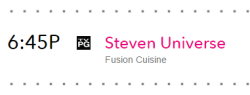 Fusion Cuisine is now on the CN site schedule!
