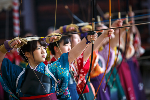 Toshiya archery tournament at Sanjusangendo temple, by PradoTheir is always something I find magical