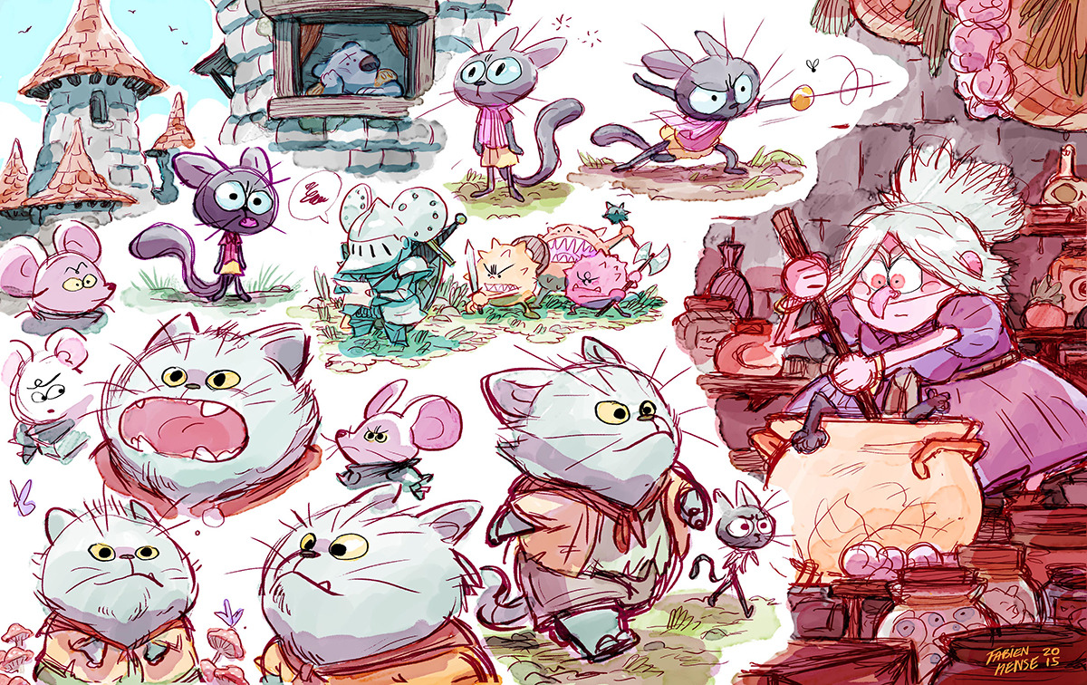 fabien-mense:  Hey Back from Hollydays, here are some summer roughs ! 