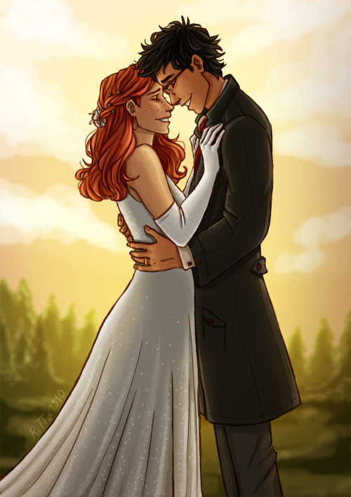 ritta1310:James and Lily’s wedding beacause i love them so much and i missed drawing themMore of my 