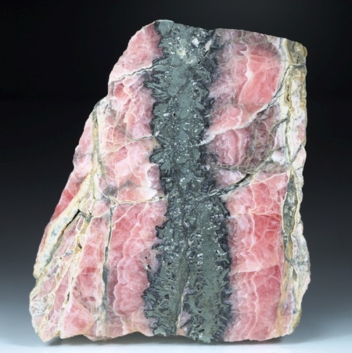 Rhodochrosite and Pyrite - Capillitas Mine, Andalgalá, Catamarca, Argentina