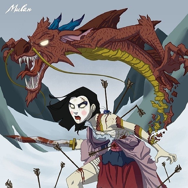 #disney #disneyprincess #mulan #mushu