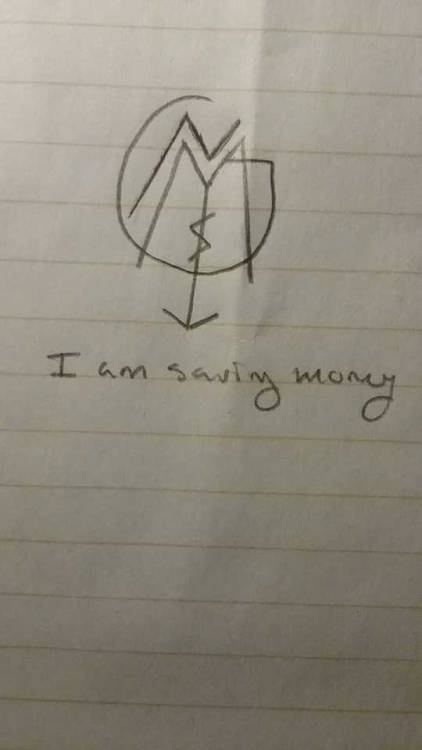 learnsomesickspells:My sister made a really nice sigil to help her save money! She’s really proud of