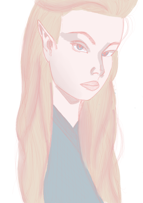 draw myself as an elf in order to cope with the fact that I can not become one