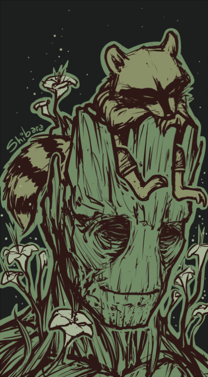 shibara:  EDIT: Open in another window or something to see the iamge without the crappy blurr tumblr seems to give half my pics. - I went to see Guardians of the Galaxy today and… Groot  / i__i \ <3333 I wonder if when plant dudes dream, much like