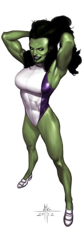 xombiedirge:  She-Hulk by Miko Punsalan