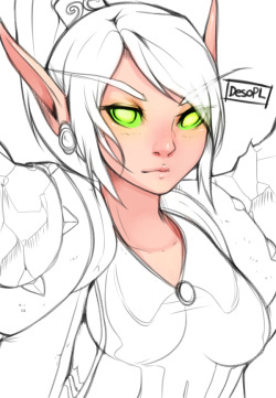 5-Ish:  Today’s Art Request Stream Results!Lady Liadrin Of Wow For Desopl, Ran