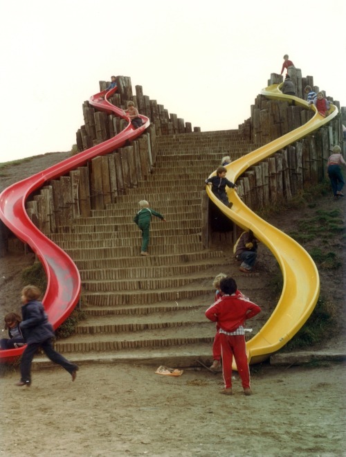 scavengedluxury:  Slides in May 9 Park, Óbuda