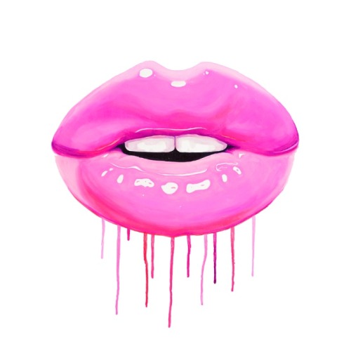 Porn photo 1000drawings:   Pink lips by Vitor7Costa