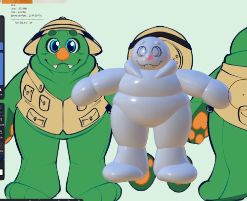 SO I Tried To Make A Model In Hopes That I Can Use The Unwrapped Textures To Make Plushie Patterns And