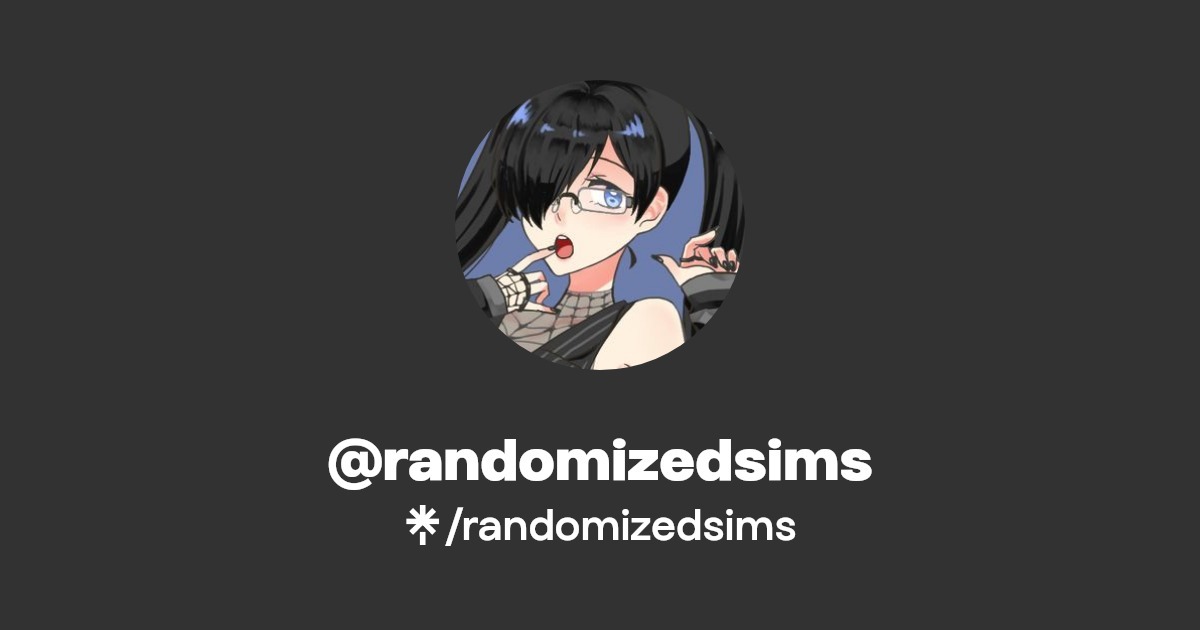 randomizedsims | Twitter, Instagram | Linktree