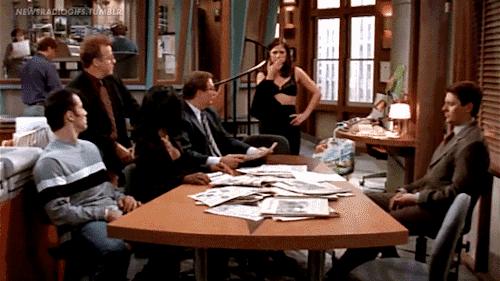 retropopcult:newsradiogifs:…Is that lemon zest?NewsRadio, “Pure Evil” (November 17, 1997)i really ad