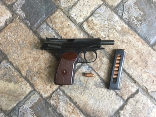 In 1948 Nikolay Makarov designed this blowback pistol and year later it went into production. It ent