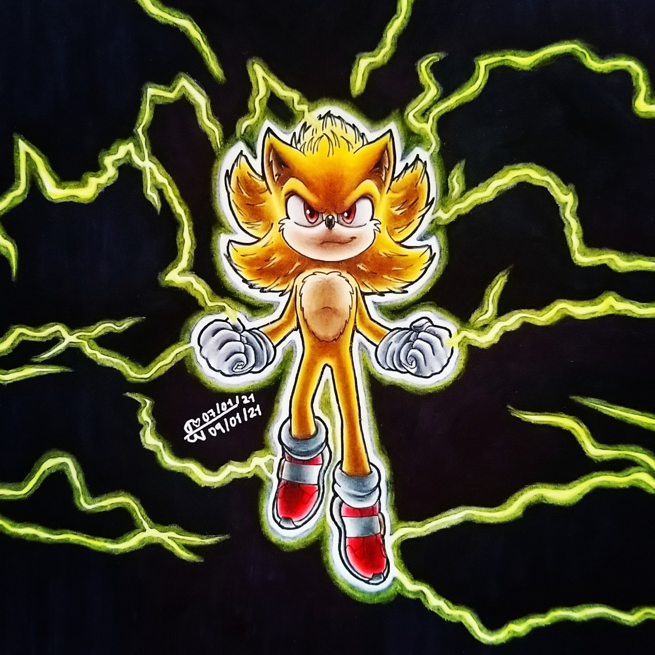 Super Sonic (Movie Version)  Blake_Art : r/SonicTheHedgehog